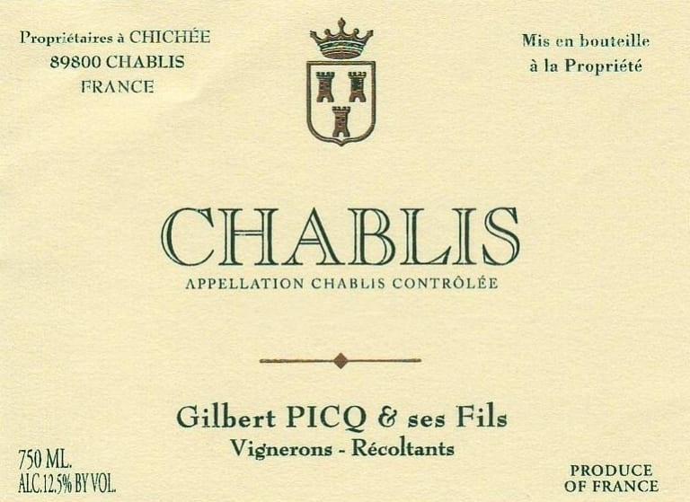 Gilbert Picq Chablis 2018 - 750ml