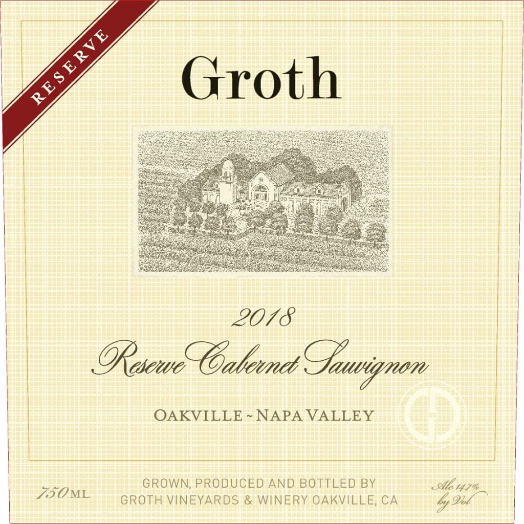 Groth Cabernet Sauvignon Reserve 2018 - 750ml