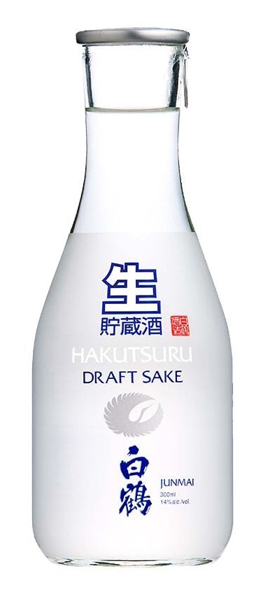 Hakutsuru Junmai Draft Sake -- 白鶴酒造特選純米生貯蔵酒 - 300ml