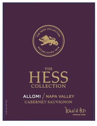 Hess Collection Allomi Cabernet Sauvignon 2019 - 375ml