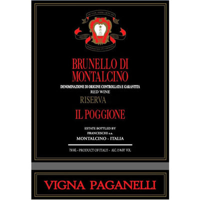 Il Poggione Brunello di Montalcino Riserva Vigna Paganelli 2015 - 750ml