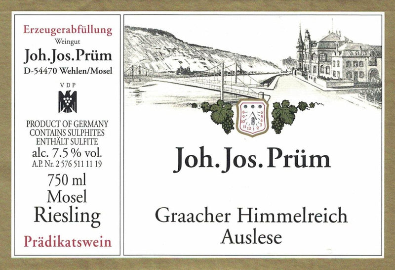Joh. Jos. Prüm Graacher Himmelreich Riesling Auslese 2021 - 750ml