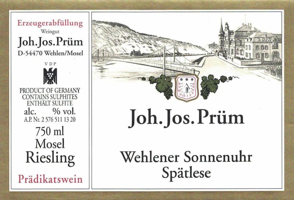 Joh. Jos. Prüm Wehlener Sonnenuhr Riesling Spätlese 2024 - 750ml