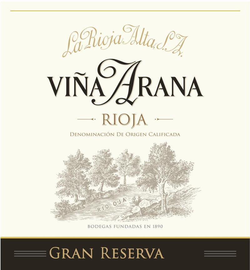 La Rioja Alta Vina Arana Gran Reserva 2014 - 750ml