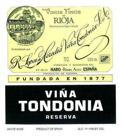 Lopez de Heredia Rioja Blanco Vina Tondonia Reserva 2010 - 750ml