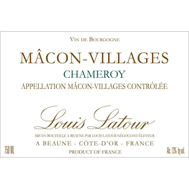 Louis Latour Macon Villages Chameroy 2017 - 750ml