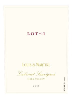 Louis Martini Lot 1 Cabernet Sauvignon 2018 - 750ml