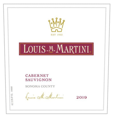 Louis Martini Sonoma Cabernet Sauvignon 2019 - 750ml