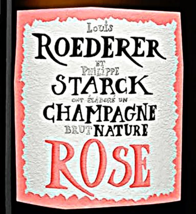 Louis Roederer et Starck Brut Nature Rose 2015 - 750ml