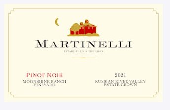 Martinelli "Moonshine Ranch" Pinot Noir 2021 - 750ml