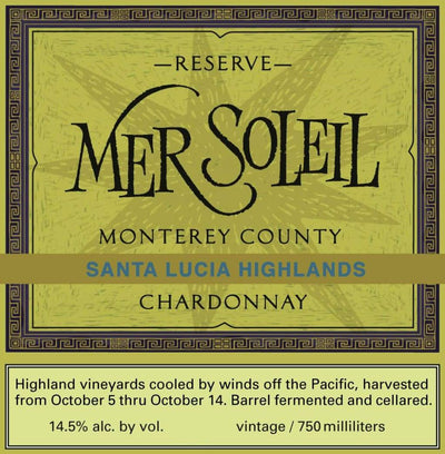 Mer Soleil Chardonnay SLH 2019 - 750ml