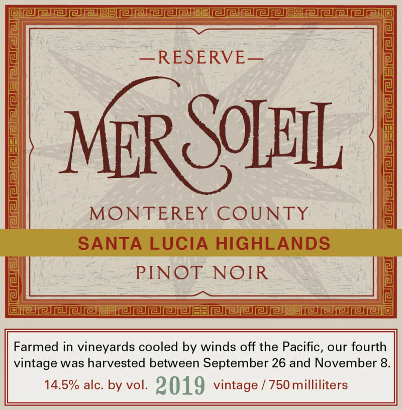 Mer Soleil Reserve Pinot Noir 2019 - 750ml