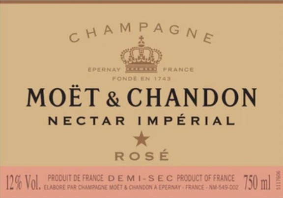 Moet & Chandon Nectar Imperial Rose - 375ml