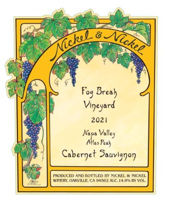 Nickel & Nickel Fog Break Cabernet Sauvignon 2021 -750ml