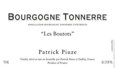 Patrick Piuze Bourgogne Tonnerre "Les Boutots" 2018 - 750ml