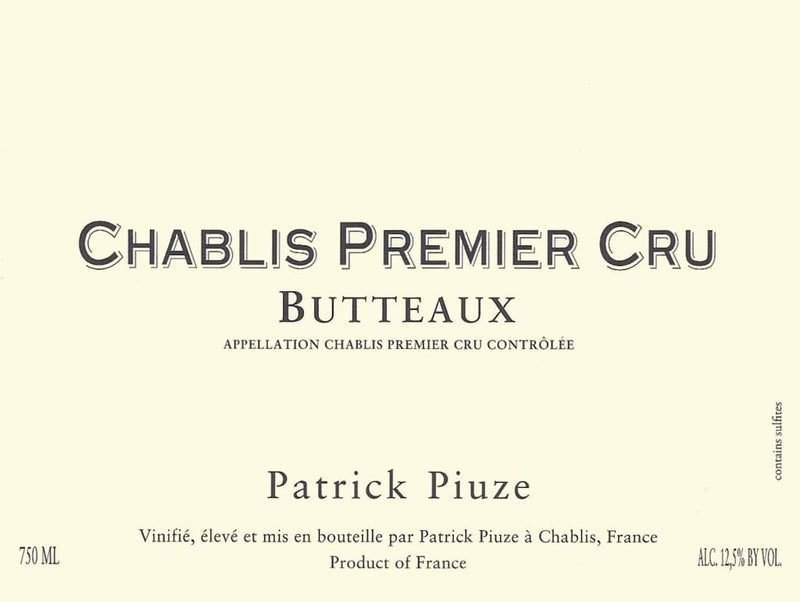 Patrick Piuze Chablis 1er Cru Butteaux 2019 - 750ml