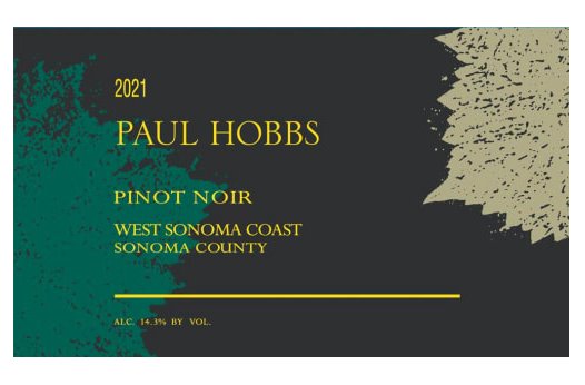 Paul Hobbs West Sonoma Coast Pinot Noir 2021 - 750ml