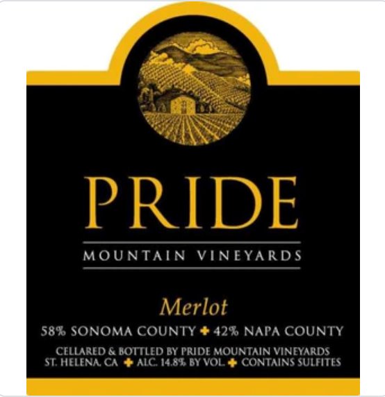 Pride Mountain Merlot 2019 - 375ml