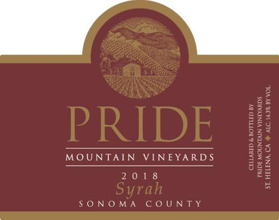 Pride Mountain Syrah 2018 - 750ml