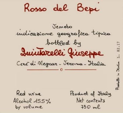 Quintarelli Rosso del Bepi 2014 - 750ml