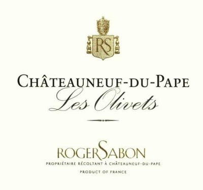 Roger Sabon 'Les Olivets' Chateauneuf du Pape 2019 - 750ml