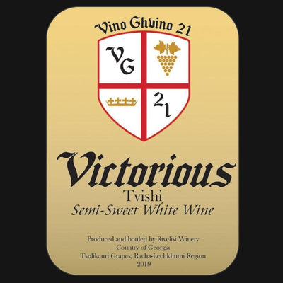 Rtvelisi 'Victorious' Tvishi Semi-Sweet White Wine 2019 - 750ml