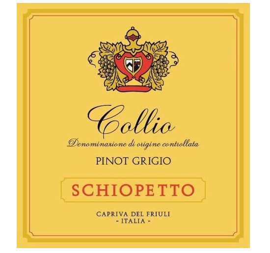 Schiopetto Classic Pinot Grigio, Collio 2019 - 750ml
