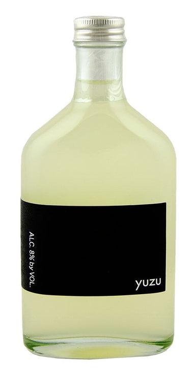 Shibata Black Yuzu Sake Flask -- 柴田酒造場ポケットサイズ 柚子酒 - 200ml