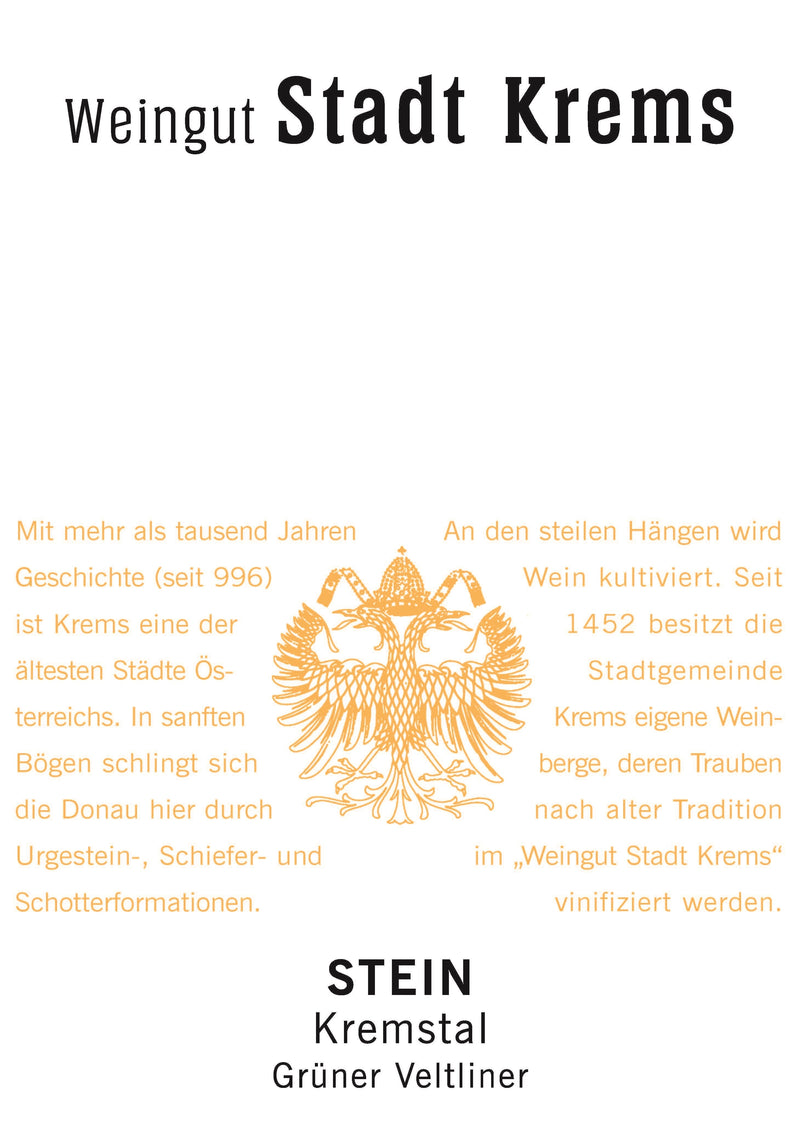 Stadt Krems Gruner Veltliner Kremstal 2021 - 750ml