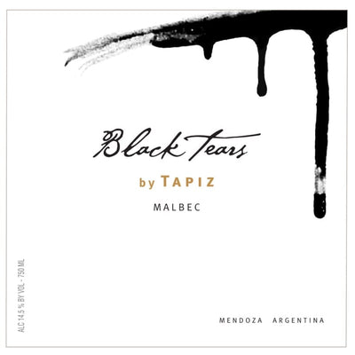 Tapiz Black Tears Malbec 2017 - 750ml