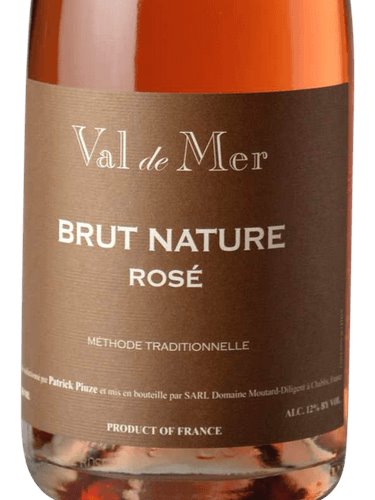 Val de Mer Sparkling Brut Nature Rose NV - 750ml