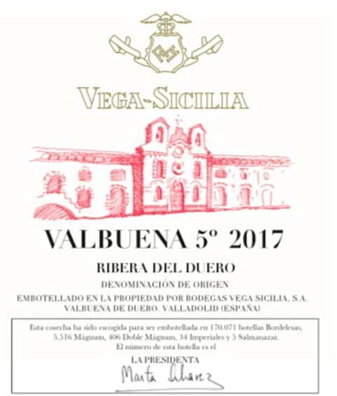 Vega Sicilia Valbuena 2017 - 750ml