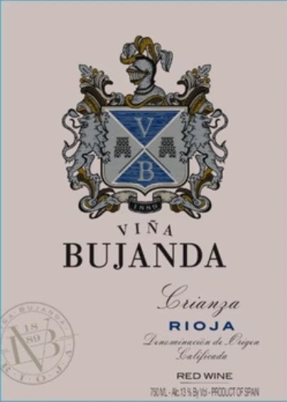 Vina Bujanda Crianza 2019 - 750ml