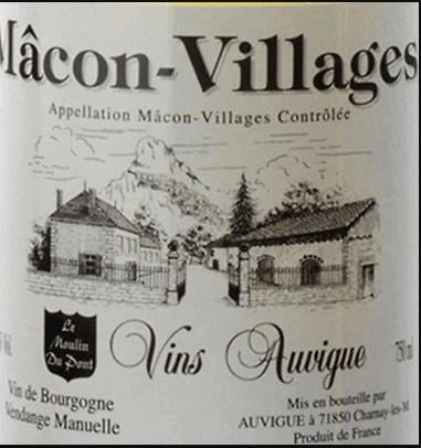 Vins Auvigue Macon-Villages Le Moulin Du Pont 2020 - 750ml