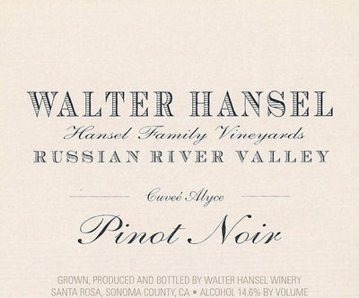 Walter Hansel Cuvee Alyce Pinot Noir 2017 - 750ml