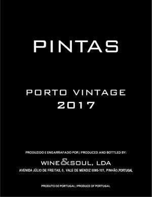 Wine & Soul Pintas Vintage Port 2017 - 750ml