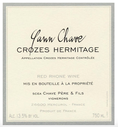 Yann Chave Crozes Hermitage 2021 - 750ml