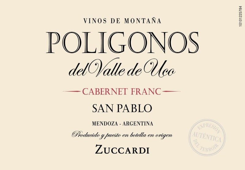 Zuccardi Poligonos del Valle de Uco Cabernet Franc San Pablo 2019 - 750ml